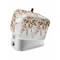 thumbnail image 1 of Orange Brown Eucalyptus Toaster Cover 2 Slice, Small Kitchen Appliance Covers, Watercolor Spring Weeping Botanical Toaster Oven Cover with Loop, Bread Machine Cover Polyester Dust Cover Protection, 1 of 4