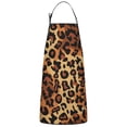 thumbnail image 1 of Orange and Brown Leopard Pattern Apron-Garden Aprons for Women with Pockets-Cotton Linen Waterproof Kitchen Cooking Gardening Aprons Adjustable for Kitchen,Cooking,BBQ and Salon 33x27 Inch, 1 of 7
