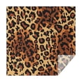 thumbnail image 1 of Orange and Brown Leopard Pattern Square Tablecloth,Waterproof Square Table Cover,Wipeable Spillproof Washable Table Cover for Home Kitchen Party Decor 60"x60"(152x152cm), 1 of 6
