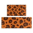 thumbnail image 1 of Orange and Brown Of Leopard Print Kitchen Rugs Sets Of 2,Anti Fatigue Kitchen Mat Rugs Non Slip Washable,Decorative Kitchen Floor Mats for Kitchen,Sink,Laundry,17"x30"+17"x47", 1 of 7