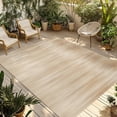 thumbnail image 1 of Orange Brown Outdoor Rug 6x9 Ft - Reversible Patio Rug Outdoor Camping Rugs, Modern Abstract Art Ombre Striped Washable Indoor Outdoor Area Rugs, Non-Slip Outdoor Carpet Runner for Deck/Porch, 1 of 8