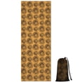thumbnail image 1 of Orange Brown Sunflower Pattern Hot Yoga Mat Towel Non Slip for Hot Yoga - Quick-Drying Yoga Mat Cover with 4 Corner Pockets with Travel Bag - Hot Yoga Towel Non Slip 70"x26", 1 of 6