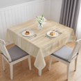 thumbnail image 1 of Orange Brown Table Cloth Waterproof Tablecloths, Modern Abstract Art Ombre Striped Tablecloth Dining Table Cover for Kitchen Party Tabletop Outdoor, Square Tablecloth 60x60 Inch, 1 of 9
