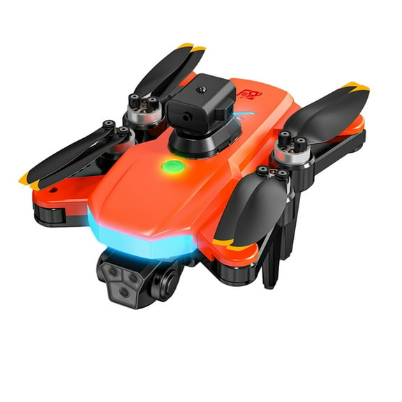 Orange Brushless Motor Drone With 1080P Camera, Wind Resistance, Headless Mode, Gesture Control And Wifi Fpv For Adults And Kids, 8.15X8.15X3.9In Unfolded, 1.13Lb