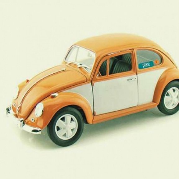 Orange Bug Canvas Art - Vicki Dvorak (24 x 24)