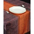 thumbnail image 1 of Orange Burdeos 100% Polyester, Stain Resistant Tablecloth 137 x 59 inch, 1 of 1