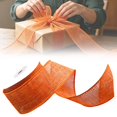 thumbnail image 1 of Orange Burlap Wired Ribbon for Gift Wrapping Solid Ribbon with Wire Edge for Big Bow,Wreath,Xmas Tree Decoration,Flower Bouquet Bow Making Wedding Birthday Christmas Decor Jute Rustic Line Ribbons, 1 of 6