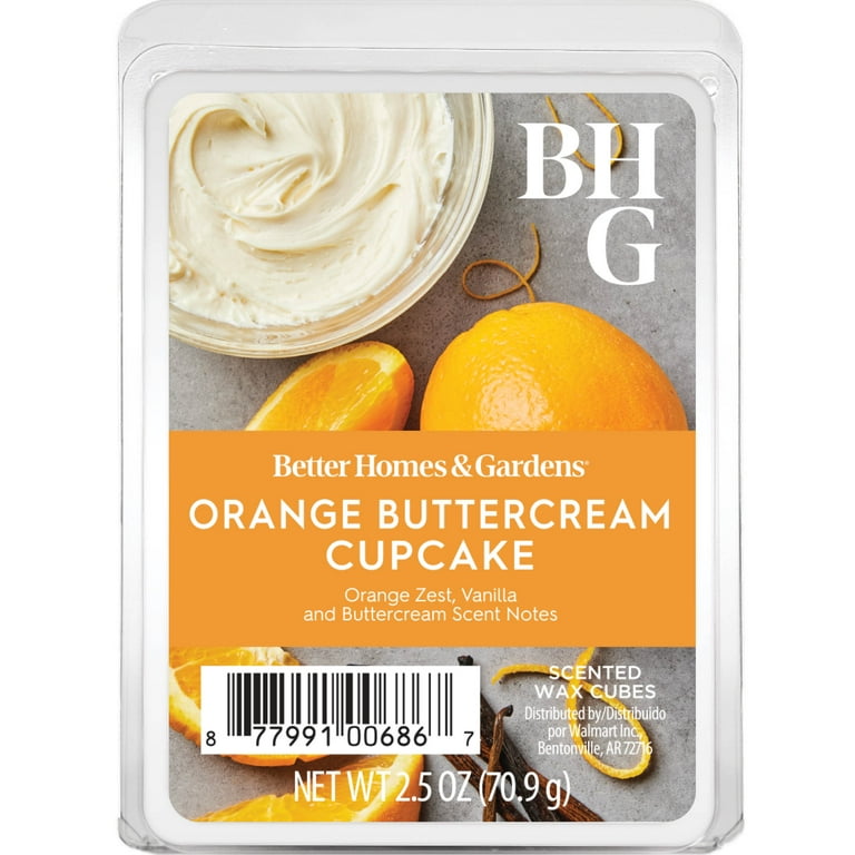 Better Homes & Gardens Orange Buttercream Cupcake Scented Wax