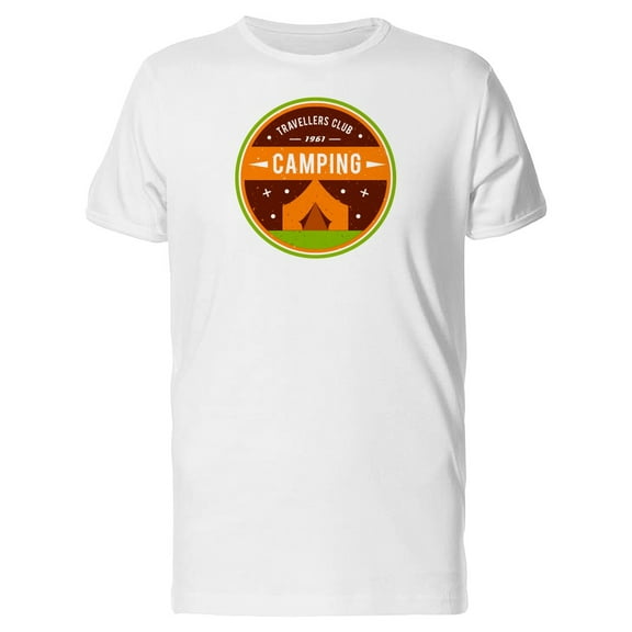 Orange Camping Tent Tee Men's -Image by Shutterstock