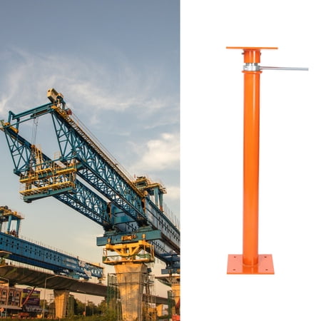 Orange Carbon Steel 37-61 Inch Adjustable Support Column 12,000 Pound Load-Bearing Building Lifting Column