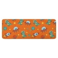 thumbnail image 1 of Orange Cartoon Dinosaurs Rockets Planets Pattern Kitchen Rug Mat,Kitchen Runner Rugs Non Skid Washable,Decorative Kitchen Floor Mats for Kitchen,Sink,Laundry,17"x47.2", 1 of 7