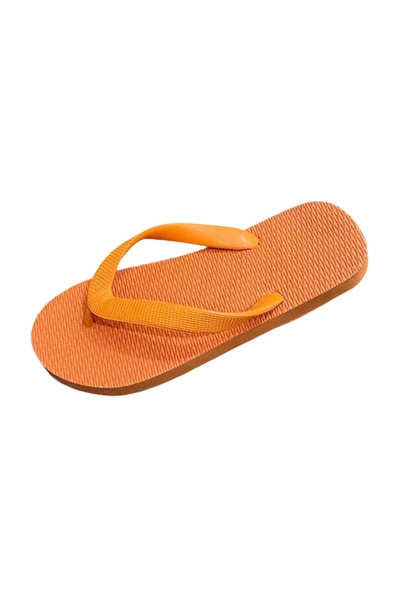 Orange Casual Rubber Sandals For Unisex Wear Sweet And Cool Style Comfortable Non-Slip Sole Suitable For Beach Indoor Outdoor Spring Summer