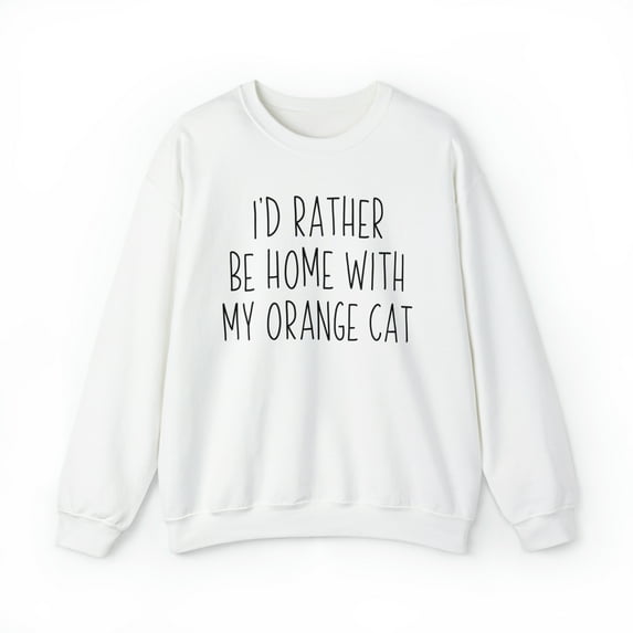 Orange Cat Mom Mothers Day Sweatshirt, Gifts, Crewneck