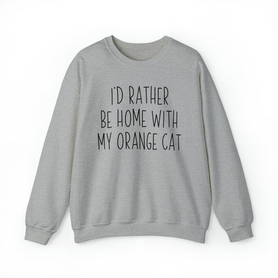 Orange Cat Mom Mothers Day Sweatshirt, Gifts, Crewneck