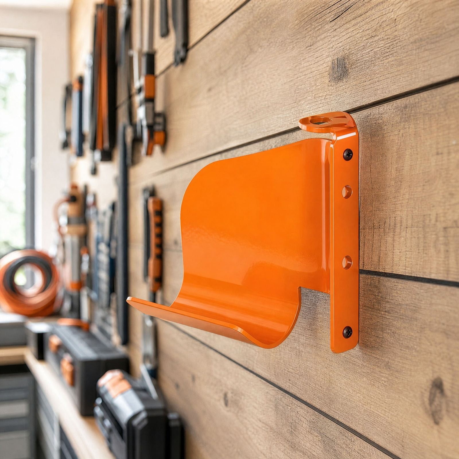 Storage Rack Cover Garage Orange Chainsaw Wall Hook,Garage Storage Rack with Screws for Tool ...