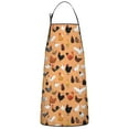 thumbnail image 1 of Orange Chicken Breed Pattern Apron-Garden Aprons for Women with Pockets-Cotton Linen Waterproof Kitchen Cooking Gardening Aprons Adjustable for Kitchen,Cooking,BBQ and Salon 33x27 Inch, 1 of 6