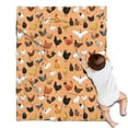 thumbnail image 1 of Orange Chicken Breed Pattern Blanket,Comfortable Soft Flannel Throw Blanket,All Season,Warm Lightweight Blankets for Sofa Bed Couch Living Room Chair,30"x40", 1 of 4