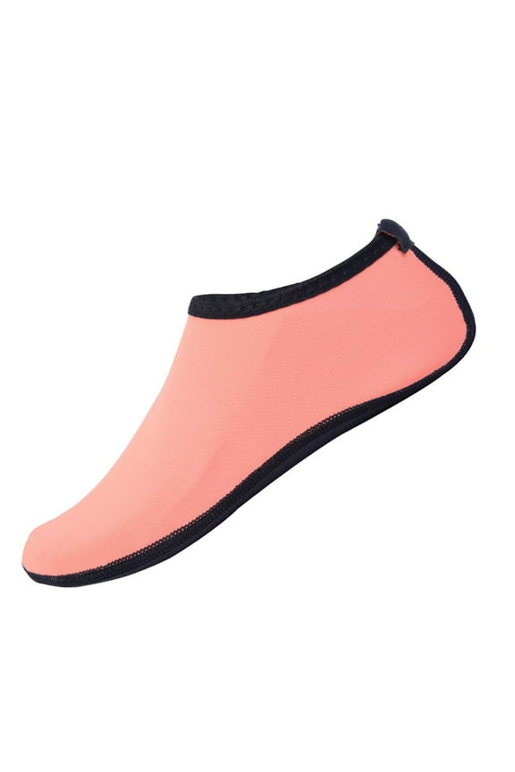 Orange Childrens Swim Water Socks For Diving And Summer Fun With Rubber Sole And Fast Drying Fabric, Suitable For Ages 3-11 Years In Size M
