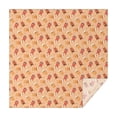 thumbnail image 1 of Orange Christmas Gingerbread Man Pattern Square Tablecloth,Waterproof Square Table Cover,Wipeable Spillproof Washable Table Cover for Home Kitchen Party Decor 52"x52"(132x132cm), 1 of 6