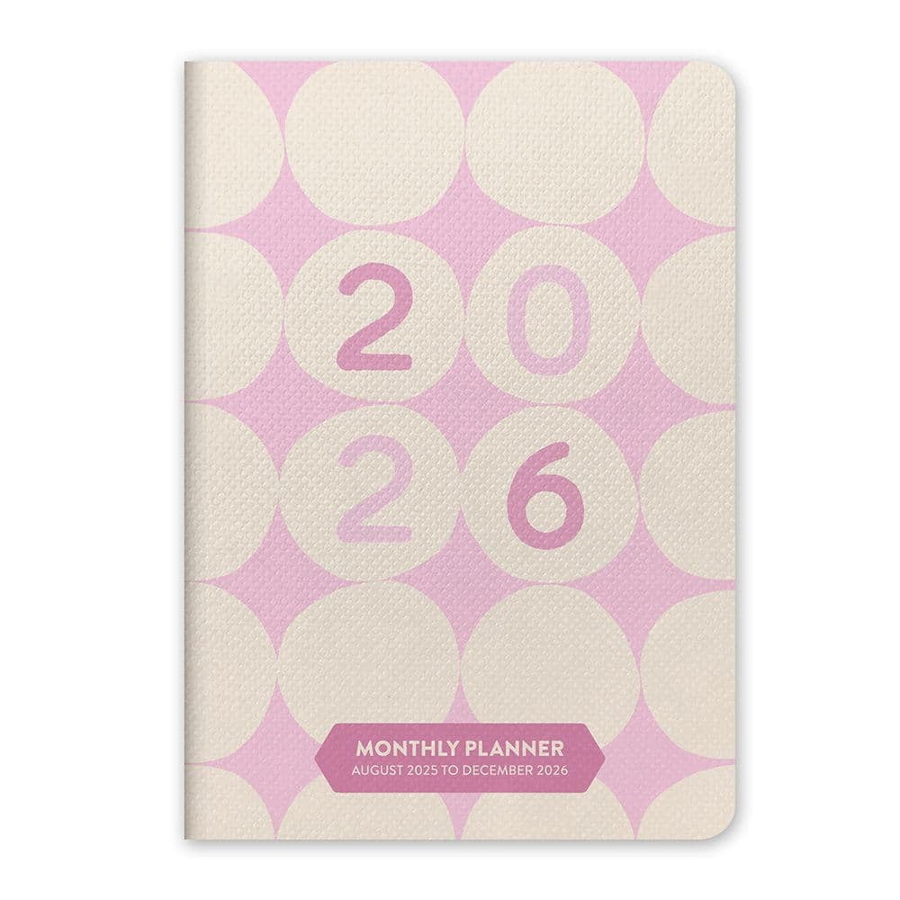 Orange Circle Studio Corporation, Darling Dots Monthly Pocket 2026 Planner, 4.5'' X 6.5'', 12-Month Calendar with Stapled Binding