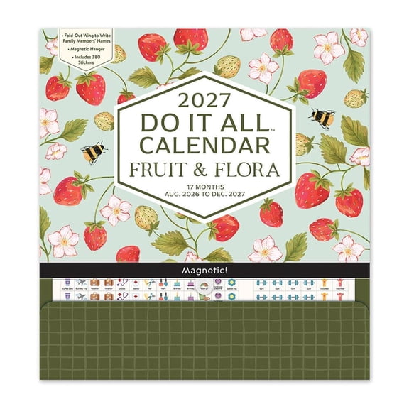 Orange Circle Studio Corporation, Fruit and Flora 2027 Do It All Wall Calendar