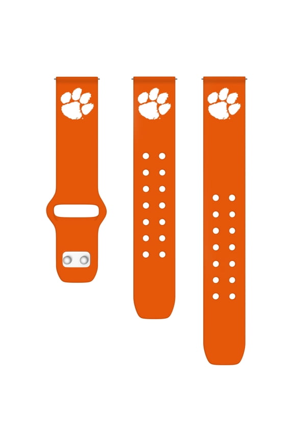 Orange Clemson Tigers 22mm Samsung Silicone Watch Band