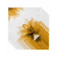 thumbnail image 1 of Orange Cloth Napkins Set of 6 Reusable Dinner Napkins, Boho Modern Floral Abstract Ombre Leaf White Cocktail Napkin Washable Table Napkins for Wedding/Holiday Party/Baby Shower 20"x20", 1 of 7