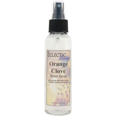 Orange Clove Room Spray by Eclectic Lady, 4 Ounces, Fragrant Aromatic Room Mist For Home, Room, Office