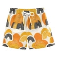 thumbnail image 1 of Orange Color Pattern Boys' Swim Trunks Beach Pool Shorts Quick Dry Soft Fabric Classic Fit, 1 of 8
