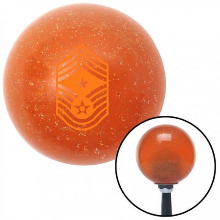 Orange Command Chief Master Sergeant Orange Metal Flake Shift Knob with M16 x 1.5 Auto