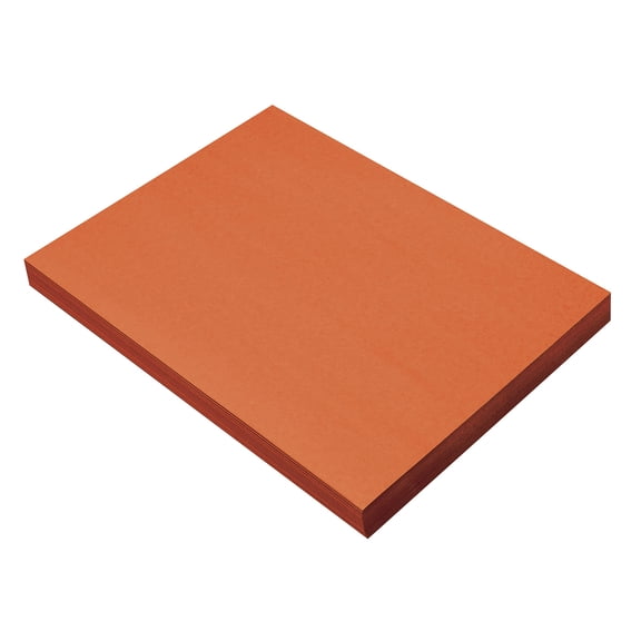 Orange Construction Paper Bulk Pack, 9 x 12 School Construction Paper, Medium Weight Art Craft Paper for Classroom Supplies, School Projects, Arts Crafts, Doodling, Students, 100 Sheets