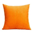 thumbnail image 1 of Orange Corduroy Pillow Cover 18X18 Inch Orange Soft Textured Decorative Cushion Case With Envelope Closure For Couch Bed, 1 of 7