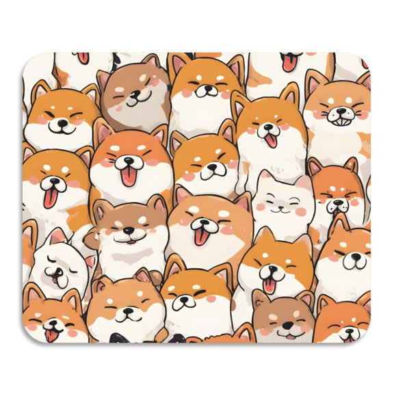 Orange Corgi Pattern Dish Drying Mat Diatomaceous Earth Absorbent Quick Dry Non Slip for Kitchen 15.7x11.8inch