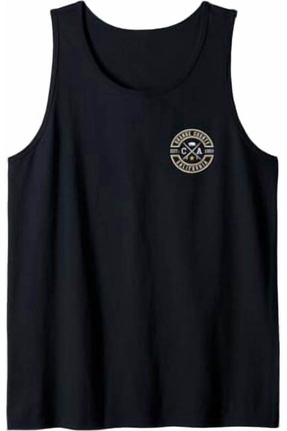 Orange County California Ca Retro Surfer Beach Front And Back Tank Top Size S-3XL