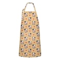 thumbnail image 1 of Orange Cow Heart Pattern Apron-Garden Aprons for Women with Pockets-Cotton Linen Waterproof Kitchen Cooking Gardening Aprons Adjustable for Kitchen,Cooking,BBQ and Salon 33x27 Inch, 1 of 7