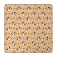thumbnail image 1 of Orange Cow Heart Pattern Square Fitted Tablecloth with Elastic Edge,Square Table Cover,Washable Elastic Table Cover for Home Kitchen Party Decor 34"x34", 1 of 6