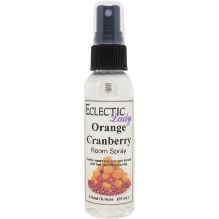 Orange Cranberry Room Spray by Eclectic Lady, 2 Ounces, Fragrant Aromatic Room Mist For Home, Room, Office
