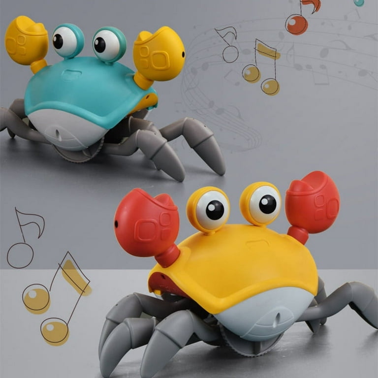 Orange Crawling Crab Baby Toy with Music and LED Light Up for Kids, Toddler  Interactive Learning Development Toy 