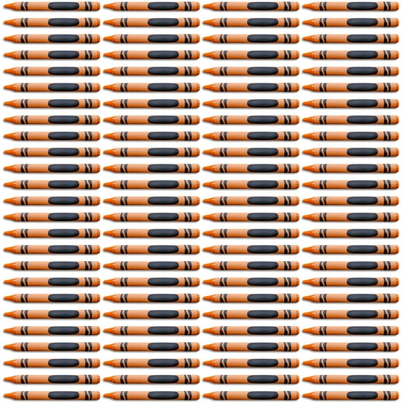 Orange Crayon Bulk Value Pack   | 100 Count