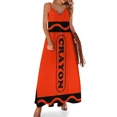 thumbnail image 1 of Orange Crayon Costume Sleeveless Dress women's evening dresses dress for women024 women's dresses luxury, 1 of 6