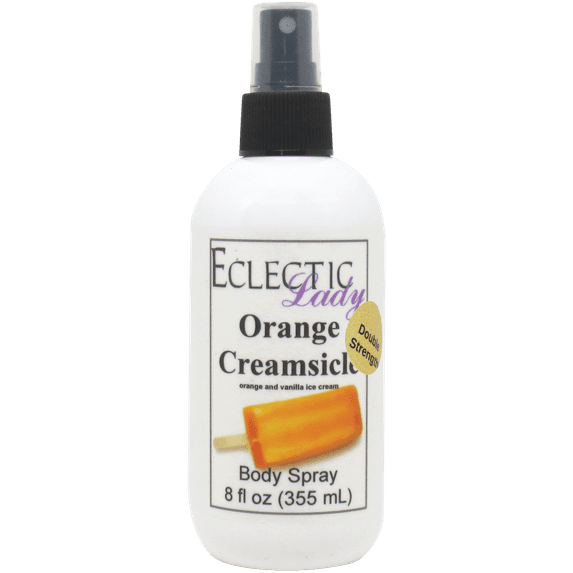 Orange Creamsicle Body Spray, Eclectic Lady, Hydrating Mist, Unisex (Double Strength), 8 oz
