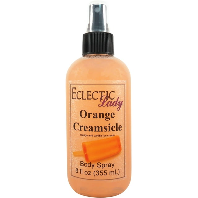 Orange Creamsicle Body Spray, Eclectic Lady, Hydrating Mist, Unisex (Double Strength), 8 oz