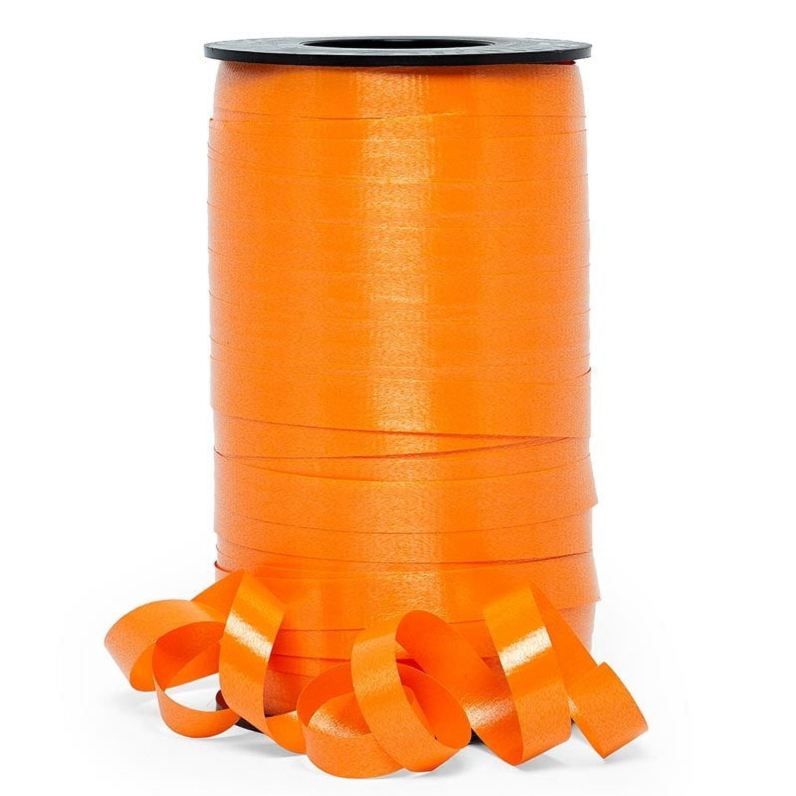 Crimped Ribbon Orange Crimped Curling Ribbon 3/8