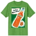 thumbnail image 1 of Orange Crush The Band Wagon's Rolling Crew Neck Short Sleeve Green Heather Women's T-shirt-3XL, 1 of 3