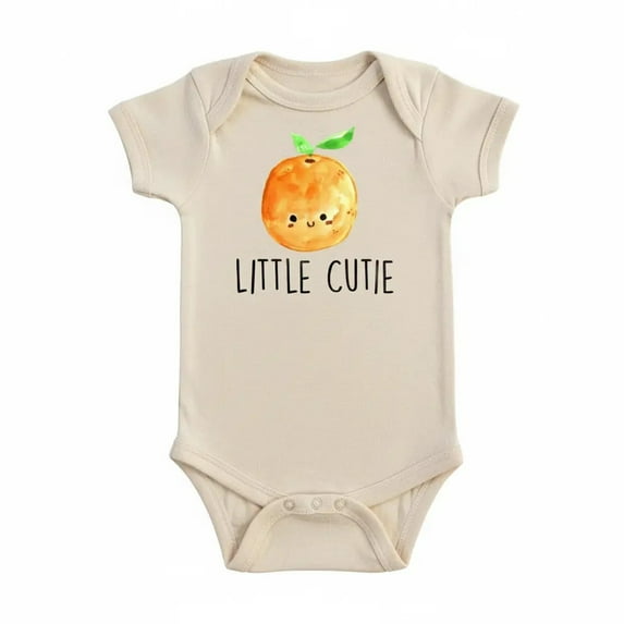 Orange Cutie Newborn Baby Bodysuit