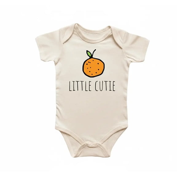 Orange Cutie Newborn Baby Bodysuit