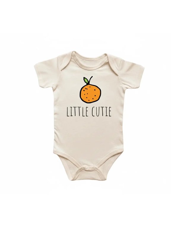 Orange Cutie Newborn Baby Bodysuit
