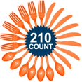 thumbnail image 1 of Orange Cutlery Set (210 Count), 1 of 4