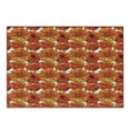 thumbnail image 1 of Orange Cutting Board, Big Flourishing Bohemian Poppies on the Antique Background Graphic Design, Decorative Tempered Glass Cutting and Serving Board, Small Size, Burnt Orange White, by Ambesonne, 1 of 1