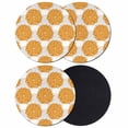 thumbnail image 1 of Orange Dahlia Coasters Set of 4, Absorbent Coasters for Drinks, Farmhouse Abstract Gray Floral Flowers Coaster for Desk Coffee Table Protection, Home Decor House Warming Gifts 4", 1 of 8